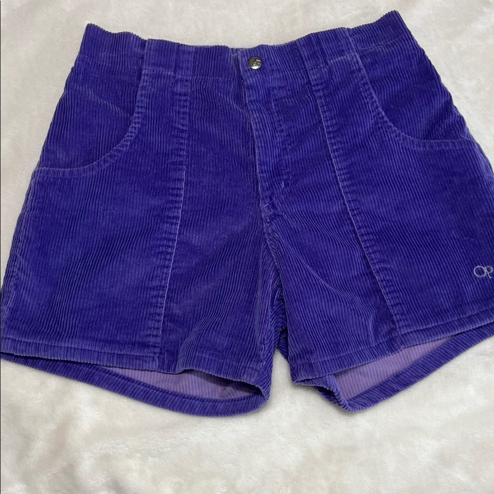 Vintage OP Ocean Pacific Purple Corduroy Shorts Women’s Small 90s Surf